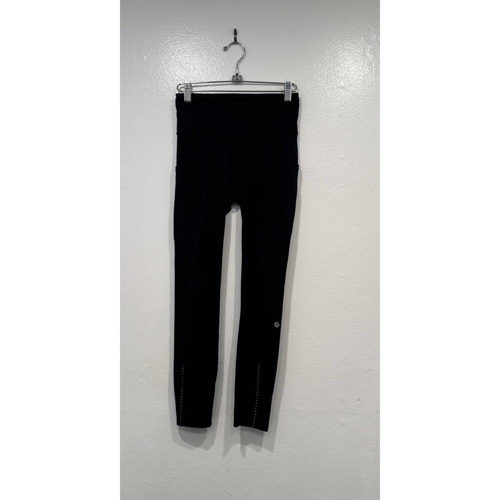 Lululemon Fast Free 7/8 Tight II Nulux‎ 25" Leggings Black W5ATIS Women's Size 4
